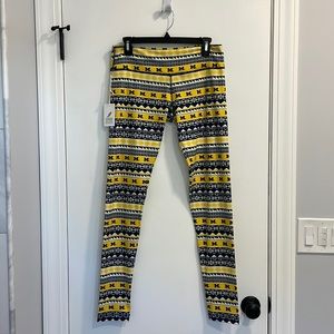 BNWT League Collegiate Outfitters University of Michigan Leggings Size M